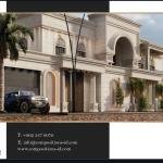 Aram Real Estate Development Project White Crested Stone with Galaxy Marble